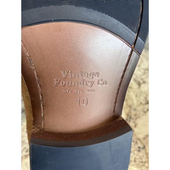 Vintage Foundry Co Mens Pull On Slip On Roberto Chelsea Boots Brown Suede Sz 13 main image 6